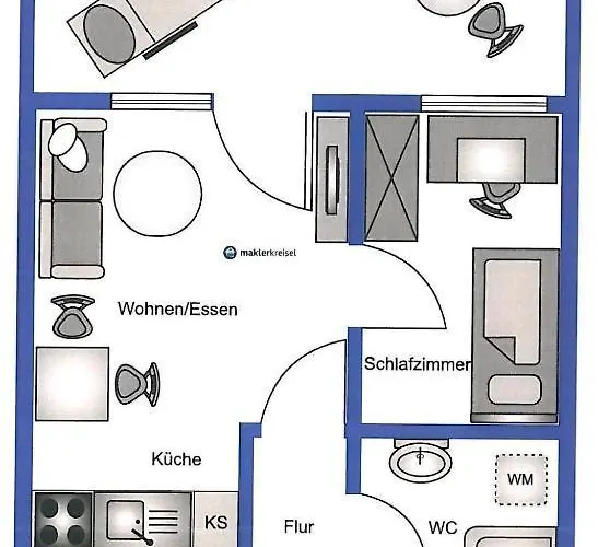 Kleine Moewe Lägenhet Dornum
